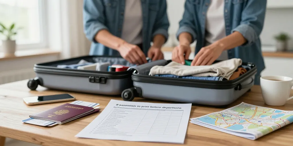 partir en voyage liste
