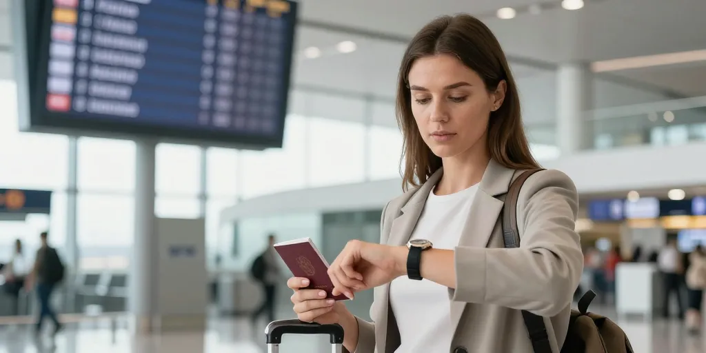 combien de temps avant vol international